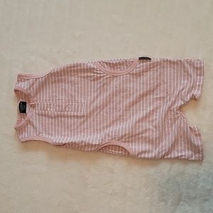 Little bipsy pink stripped romper